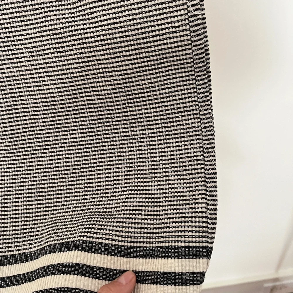 Set of 4 Black and White Striped Farmhouse Style Placemats